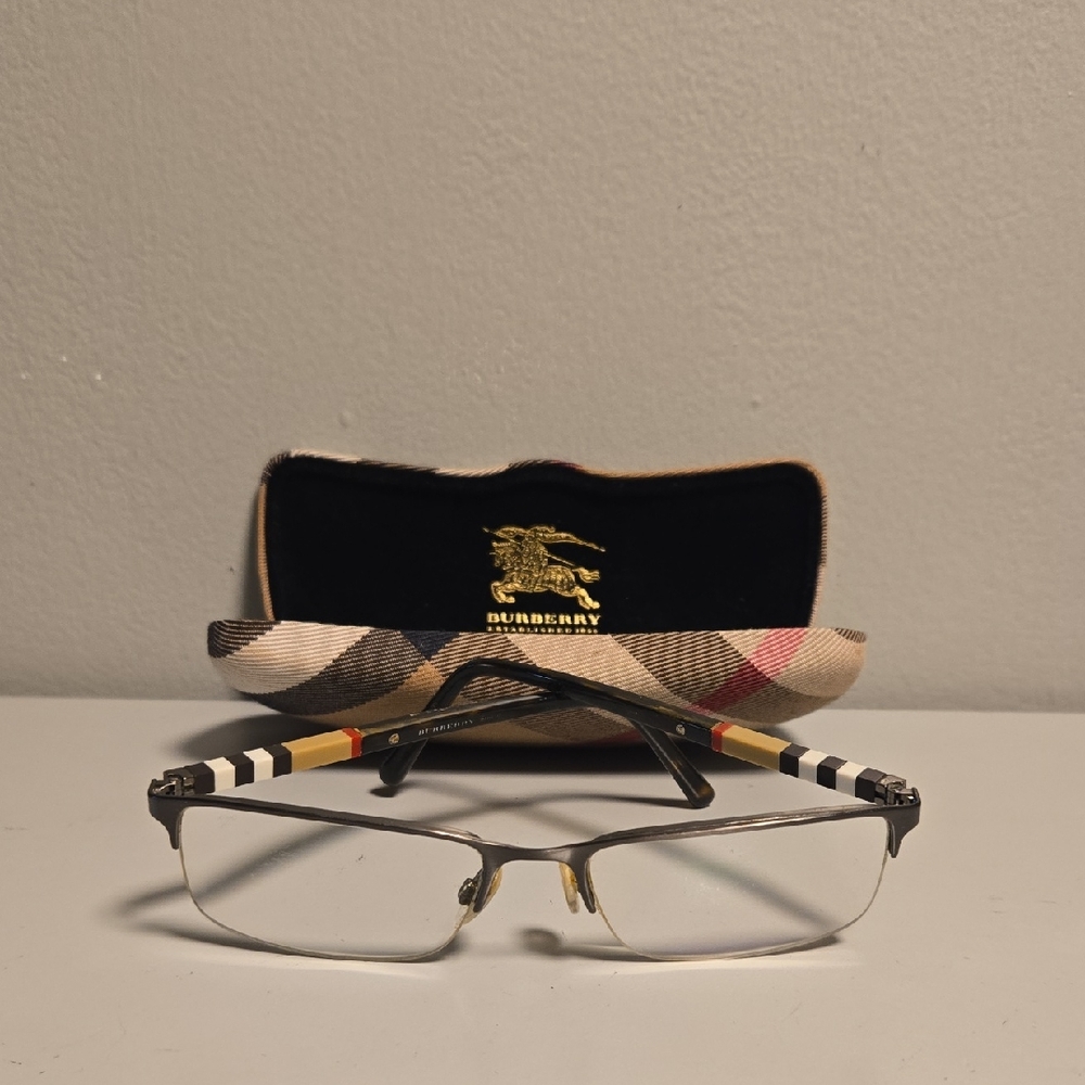 Burberry Plaid Glasses with Case